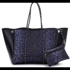 Neoprene Tote with  Wristlet Pouch